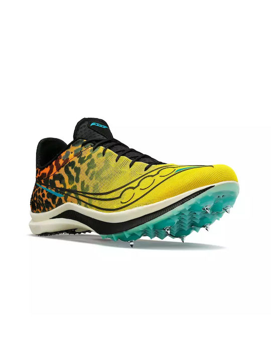 Saucony Endorphin Cheetah Sport Shoes Spikes Yellow