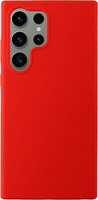 Idol 1991 Velvet Elite Silicone Back Cover Red (Galaxy S23 Ultra)