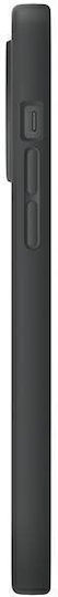 Uniq Lino Hue Magclick Umschlag Rückseite Silikon Charcoal Grey (iPhone 14 Pro Max)