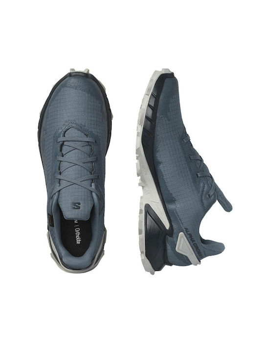 Alphacross 4 GTX Bărbați Pantofi sport Trail Running Albastre Impermeabile cu Membrană Gore-Tex