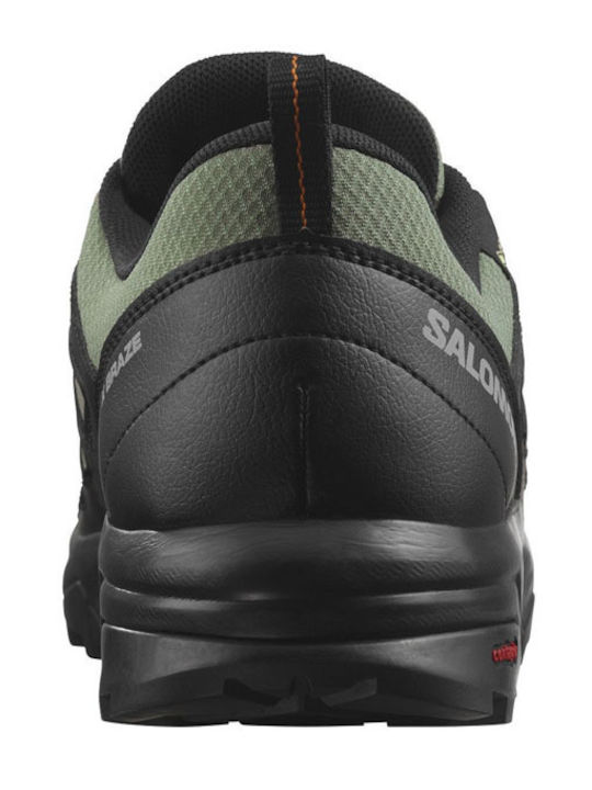 Salomon X Braze GTX Men's Waterproof Hiking Shoes with Gore-Tex Membrane Green