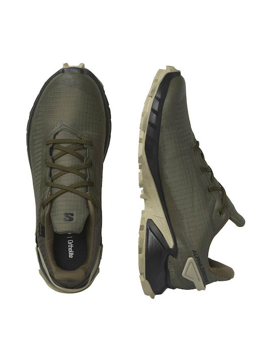 Alphacross 4 GTX Bărbați Pantofi sport Trail Running Verzi Impermeabile cu Membrană Gore-Tex