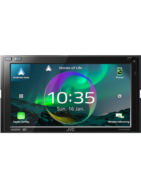 JVC Ηχοσύστημα Αυτοκινήτου 2DIN (Bluetooth/USB) με Οθόνη Αφής 6.8"
