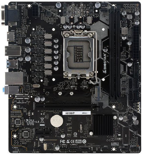 Biostar H610MHP Ver. 6.1 Motherboard Micro ATX with Intel 1700 Socket