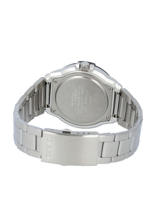 Casio Men's Watch 47mm Battery with Silver Metal Bracelet