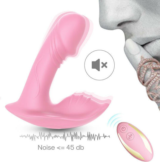 Kinksters Clitoral Vibrator cu Telecomandă Vibrator de chiloți - Whistle 9.6cm Roz