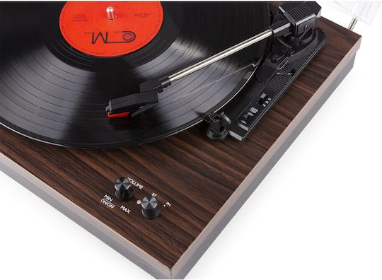 Fenton RP165D 102.155 Πικάπ με Προενίσχυση και Ενσωματωμένα Ηχεία Καφέ