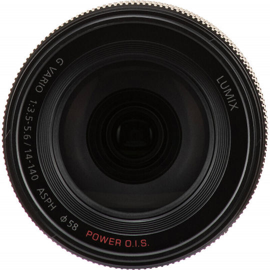Panasonic Crop Φωτογραφικός Φακός Lumix G Vario 14-140mm F3.5-5.6 II ASPH. Power O.I.S. Standard Zoom για Micro Four Thirds (MFT) Mount Μαύρος