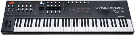 Ashun Sound Machines Sintetizator Hydrasynth Deluxe cu 73 Semi-ponderat Taste Negru
