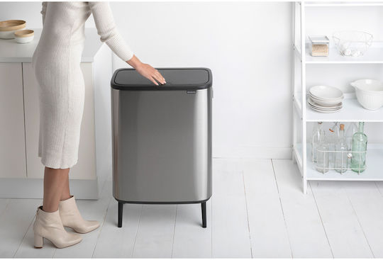 Brabantia Кошче За Боклук От Неръждаема Стомана Тласък Matt Steel 60л