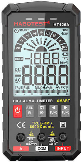 Habotest Universal Multimeter Ψηφιακό Πολύμετρο True RMS με Μέτρηση AC