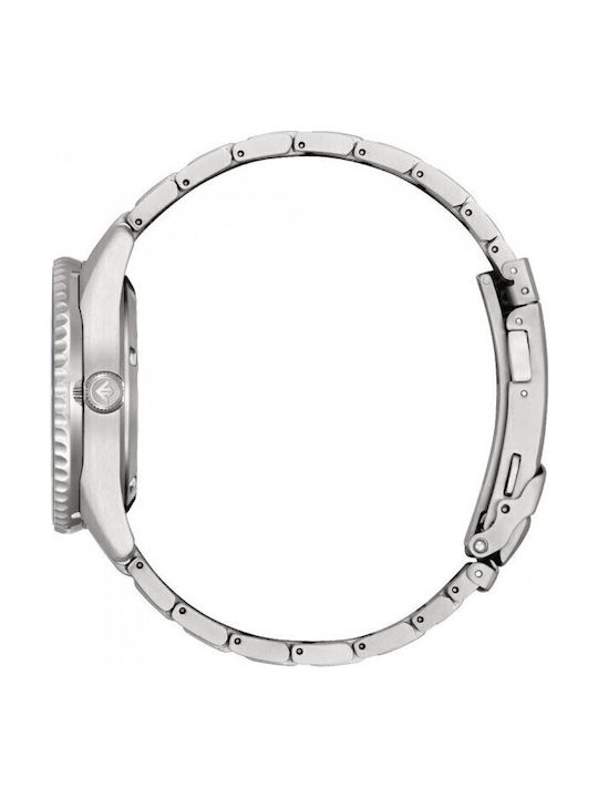 Citizen Promaster Ανδρικό Ρολόι 44mm Αυτόματο με Ασημί Μεταλλικό Μπρασελέ