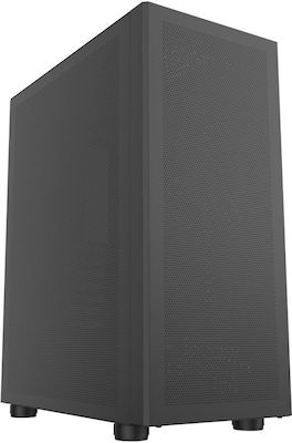 Darkflash DLC29 Gaming Midi Tower Computer Case with Window Panel All Mesh Black