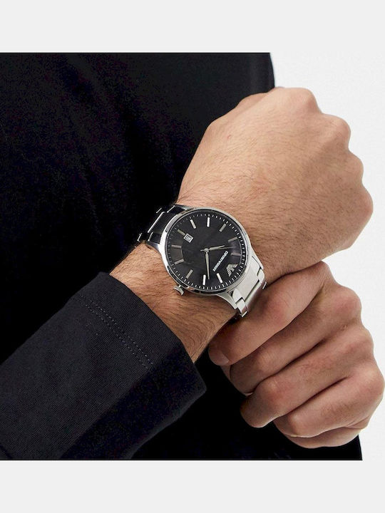 Emporio Armani Renato Ceas cu Baterie cu Brățară din Metal Emporio Armani Renato Ceas cu Baterie cu Brățară din Metal
