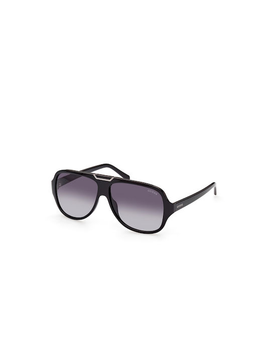 Guess Men's Sunglasses with Black Acetate Frame and Gray Gradient Lenses GU00055 01b