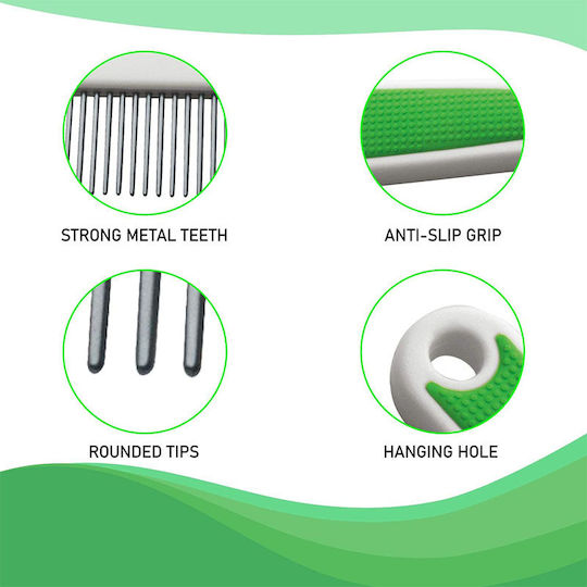 Wahl Professional Detangling Dog Comb Comb for Misc Hair Lengths for Hair Removal White