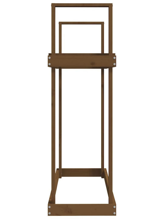 vidaXL Ξύλινο Κουτί Αποθήκευσης Ξύλων 110x35x108.5cm Καφέ