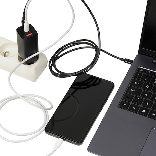 iBox Incarcător Fără Cablu GaN Cu Port USB-A și 2 Porturi USB-C 65W Negru (C-65)