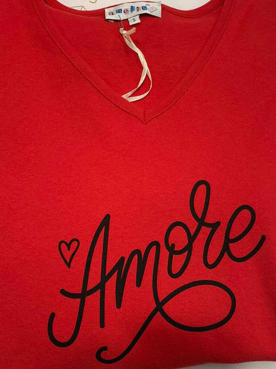 Amelie Winter Women's Pyjama Set Red