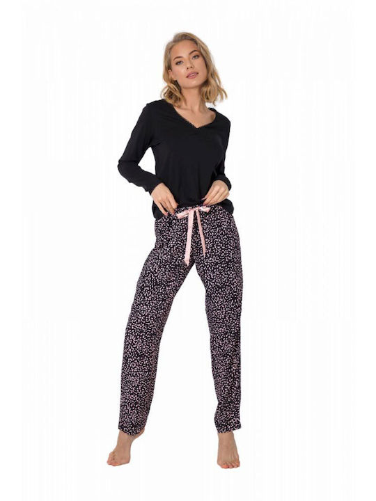 Pajama Aruelle with Black Long Sleeve T-shirt