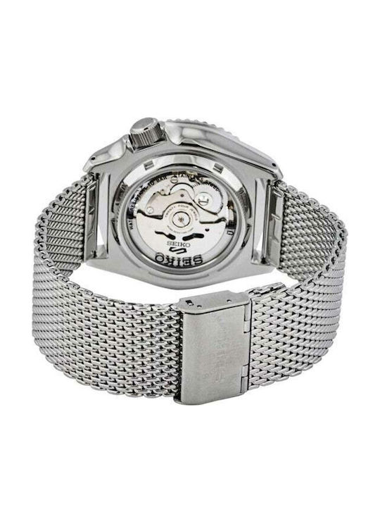 Seiko 5 Sports Herrenuhr 42.5mm Automatisch mit Silber Rostfreien Stahlarmband