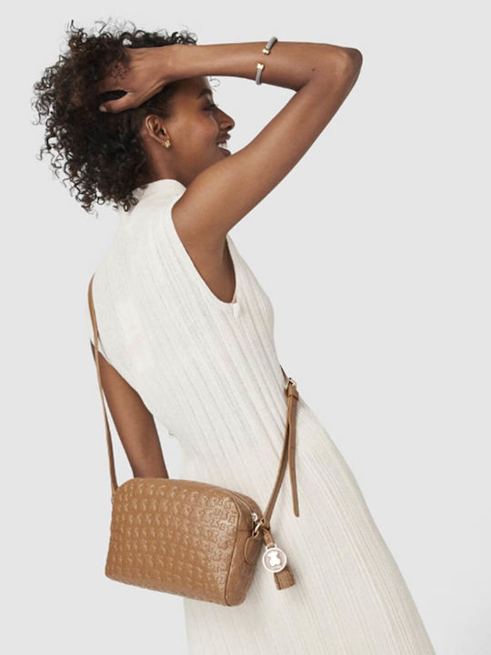 Bandolera Sherton Rojo Leather Women's Bag Crossbody Beige