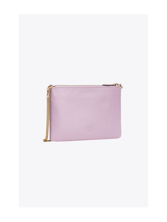 Pinko Flat Classic Leather Women's Envelope Lilac