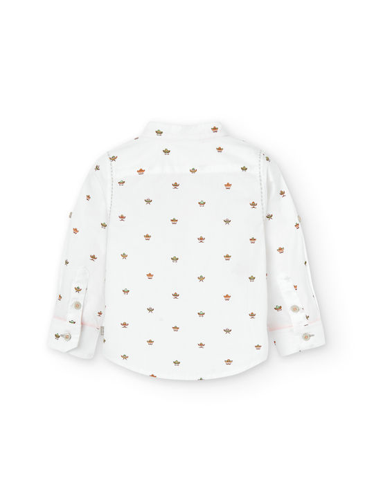 Boboli Kids Polka Dot Shirt White