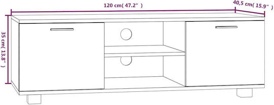 TV Stand Beige M120xD40.5xH35cm