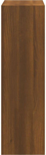 Holz Schuhschrank mit 2 Regalen Gelb L63xW24xH81cm