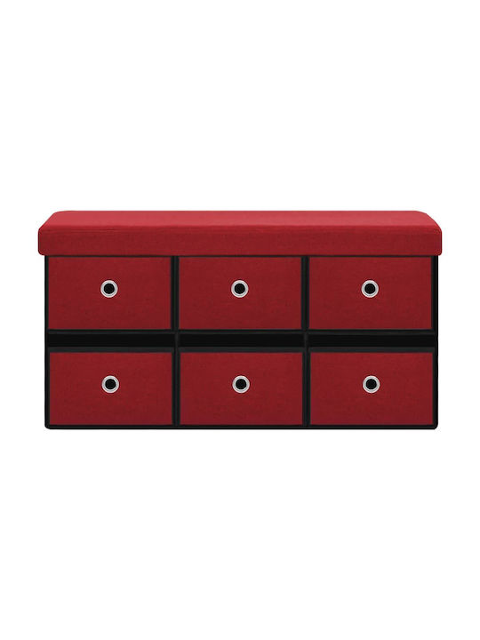 Lemnoasă Suport pentru pantofi cu 6 Rafturi Bordeaux L76xW38xH38cm