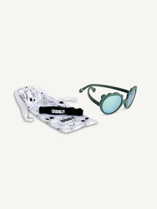 KiETLA Lion Unbreakable Kids Sunglasses with Polarized Mirror Lens Green for 2-4 Years