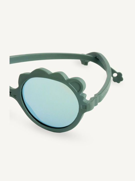 KiETLA Lion Unbreakable Kids Sunglasses with Polarized Mirror Lens Green for 2-4 Years