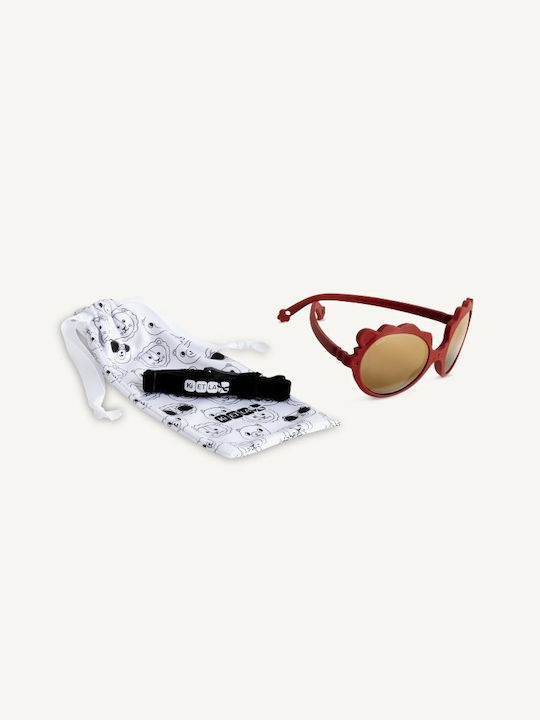 KiETLA Lion Unbreakable Baby Kids Sunglasses with Mirror Lenses Sienna for 1-2 Years