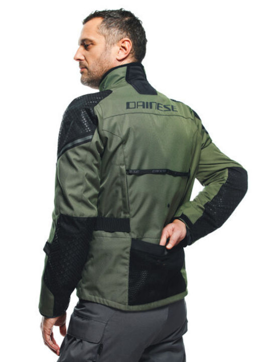 Dainese Ladakh 3L Ανδρικό Μπουφάν Μηχανής 4 Εποχών Αδιάβροχο Army Green / Black