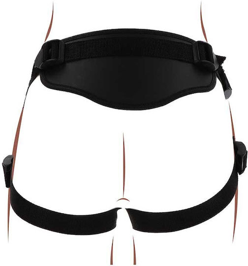 Get Real Harness 28.5cm σε Μαύρο Χρώμα