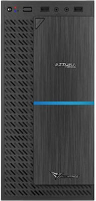 Alcatroz Azurra Neox Gaming Mini-Turm Computergehäuse Black / Blue