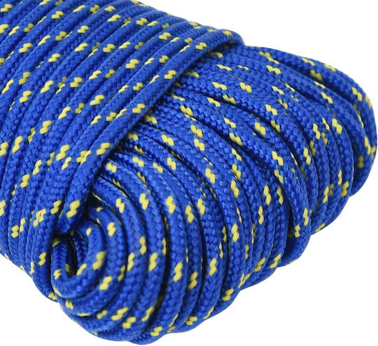 vidaXL Σnur Tricotat 5mm 100m Polipropilenă Blue