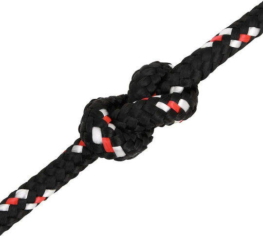 vidaXL Rope Knitted 6mm Black