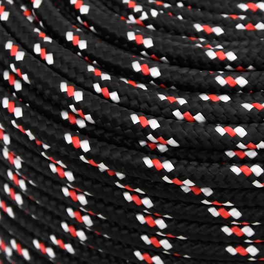 vidaXL Rope Knitted 6mm Black