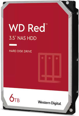 Western Digital Red Plus 6TB HDD Festplatte 3.5" SATA III 5400Umdrehungen pro Minute mit 256MB Cache für NAS