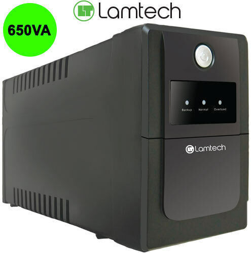 Lamtech K650VA AVR UPS Line-Interactive 390W με 2 Schuko Πρίζες