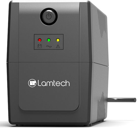Lamtech K650VA AVR UPS Line-Interactive 390W με 2 Schuko Πρίζες