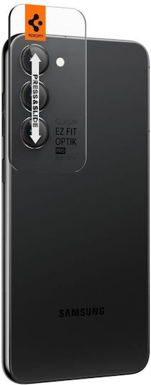 Spigen Optik Pro EZ Fit Kameraschutz Gehärtetes Glas Black für das Galaxy S23 / S23+