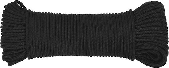 vidaXL Rope Knitted 4mm Black