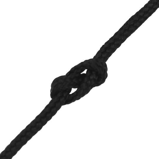 vidaXL Rope Knitted 4mm Black