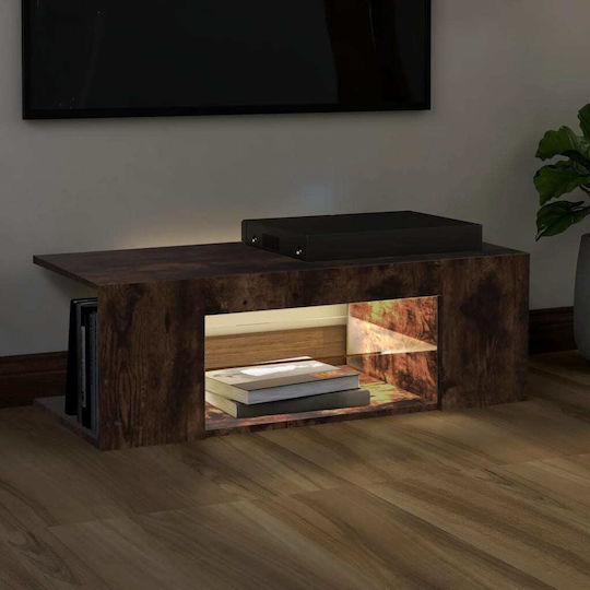 TV-Ständer mit LED-Beleuchtung Braune M90xT39xH30cm