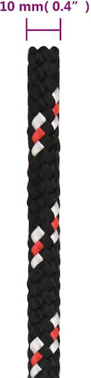 vidaXL Rope with Diameter 10mm and Length 500m Rope Black 10mm 500m Polypropylene