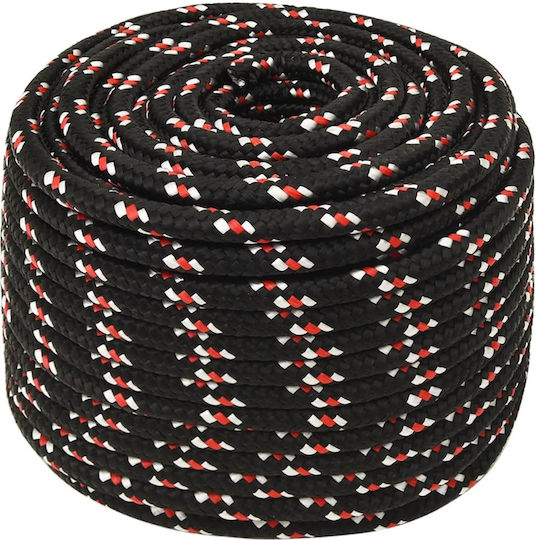 vidaXL Rope with Diameter 14mm and Length 100m Rope Black 14mm 100m Polypropylene 152358