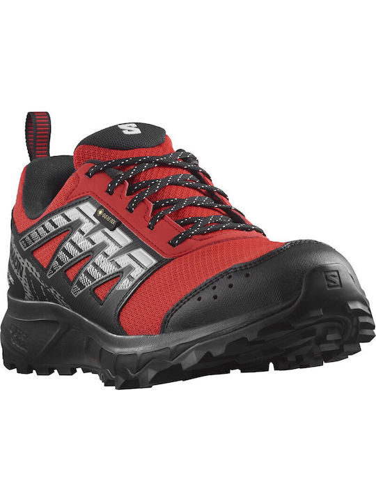 Salomon Wander GTX Ανδρικά Ορειβατικά Παπούτσια Αδιάβροχα με Μεμβράνη Gore-Tex Flery Red / Black / White